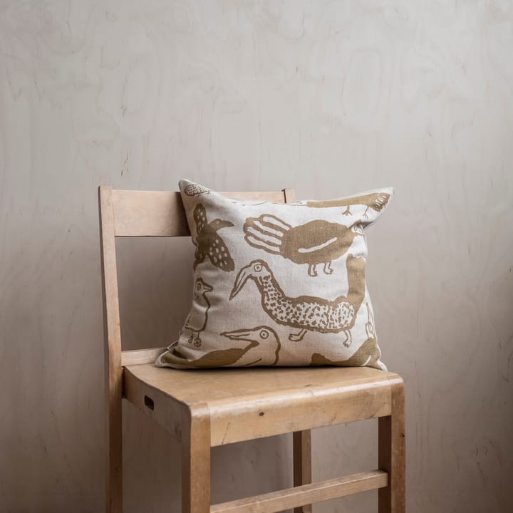 Tori kussensloop 48x48 cm, Natuur-mosterd Fine Little Day