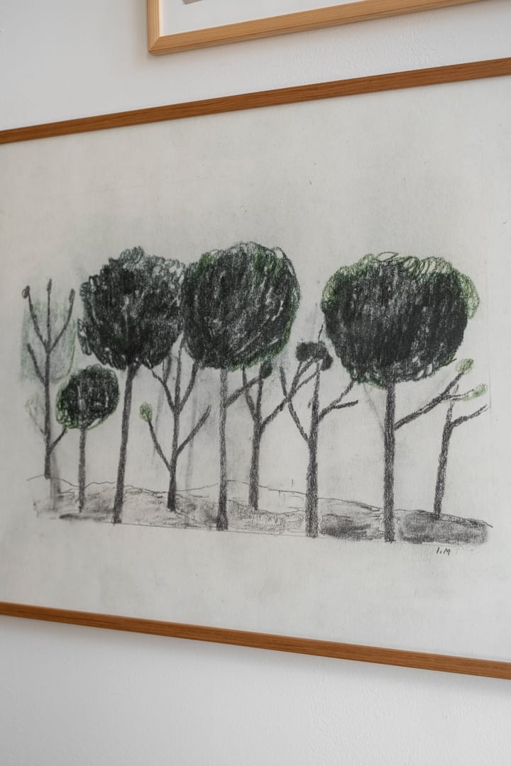 Trees poster 50x70 cm, Zwart- off white Fine Little Day