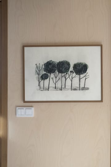 Trees poster 50x70 cm - Zwart- off white - Fine Little Day
