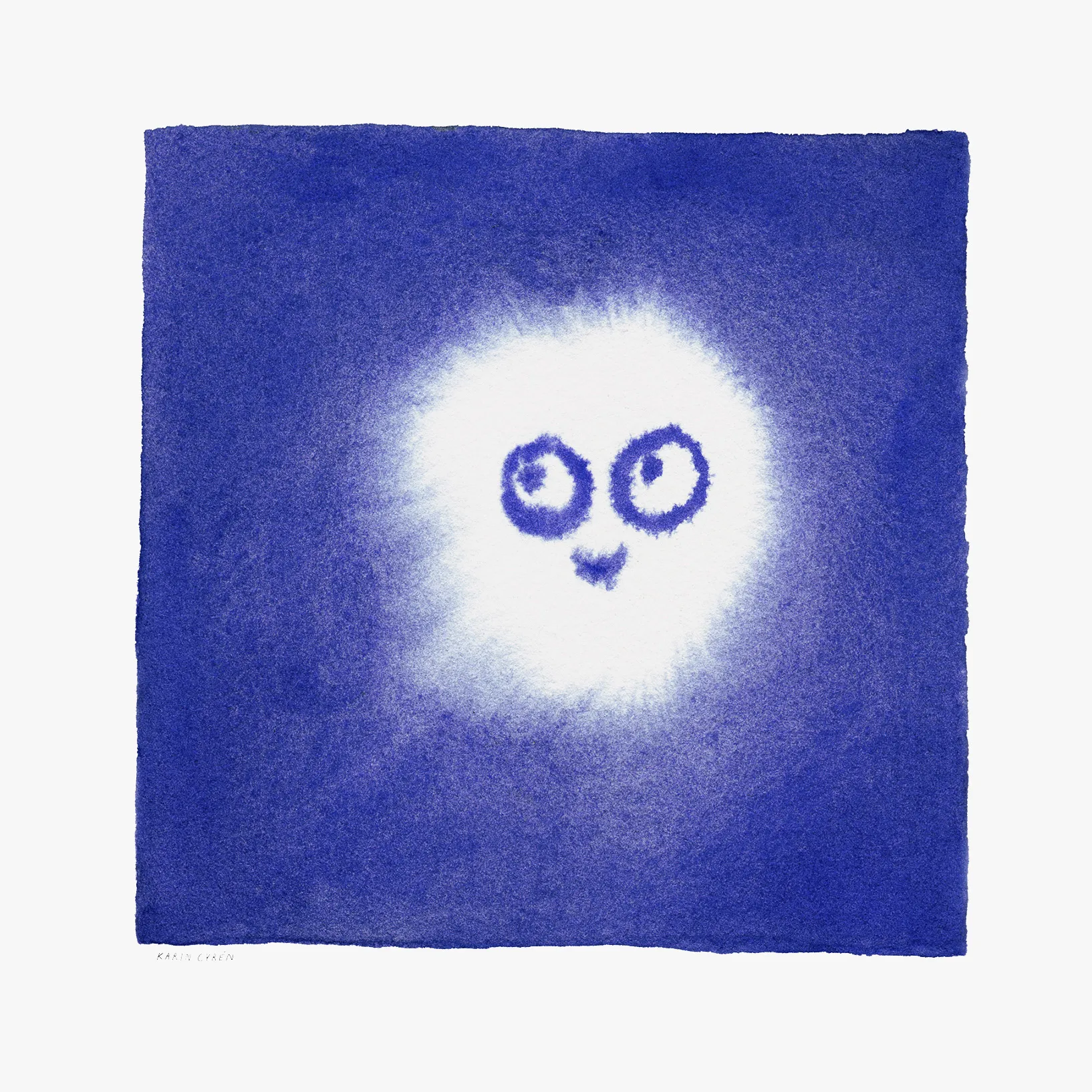 Tufs poster 50x50 cm, Blauw-wit Fine Little Day