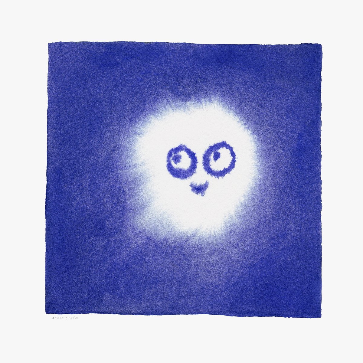 Fine Little Day Tufs poster 50x50 cm Blauw-wit | Scandinavisch Interieur | Posters | Blauw