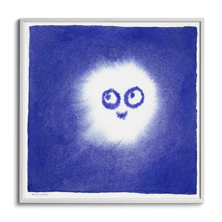 Tufs poster 50x50 cm, Blauw-wit Fine Little Day