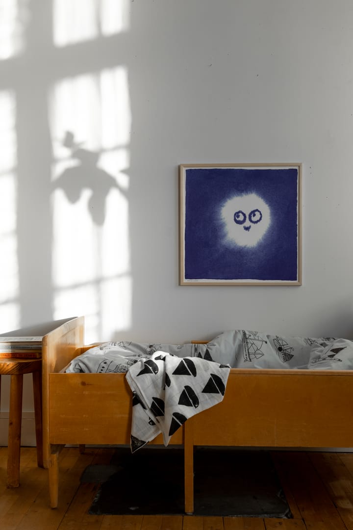 Tufs poster 50x50 cm, Blauw-wit Fine Little Day