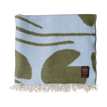 Water lilies plaid 130x220 cm - Blue-green - Fine Little Day