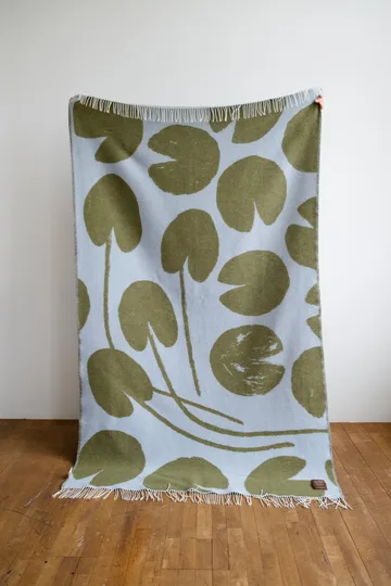 Water lilies plaid 130x220 cm - Blue-green - Fine Little Day