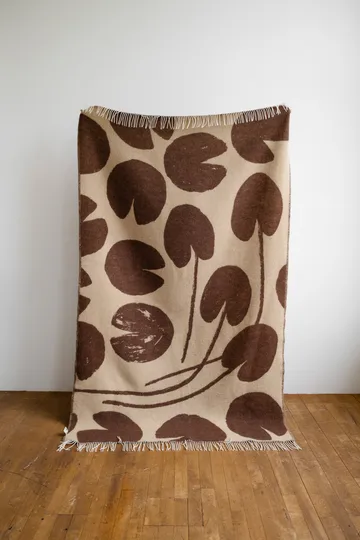 Water lilies plaid 130x220 cm - Brown - Fine Little Day