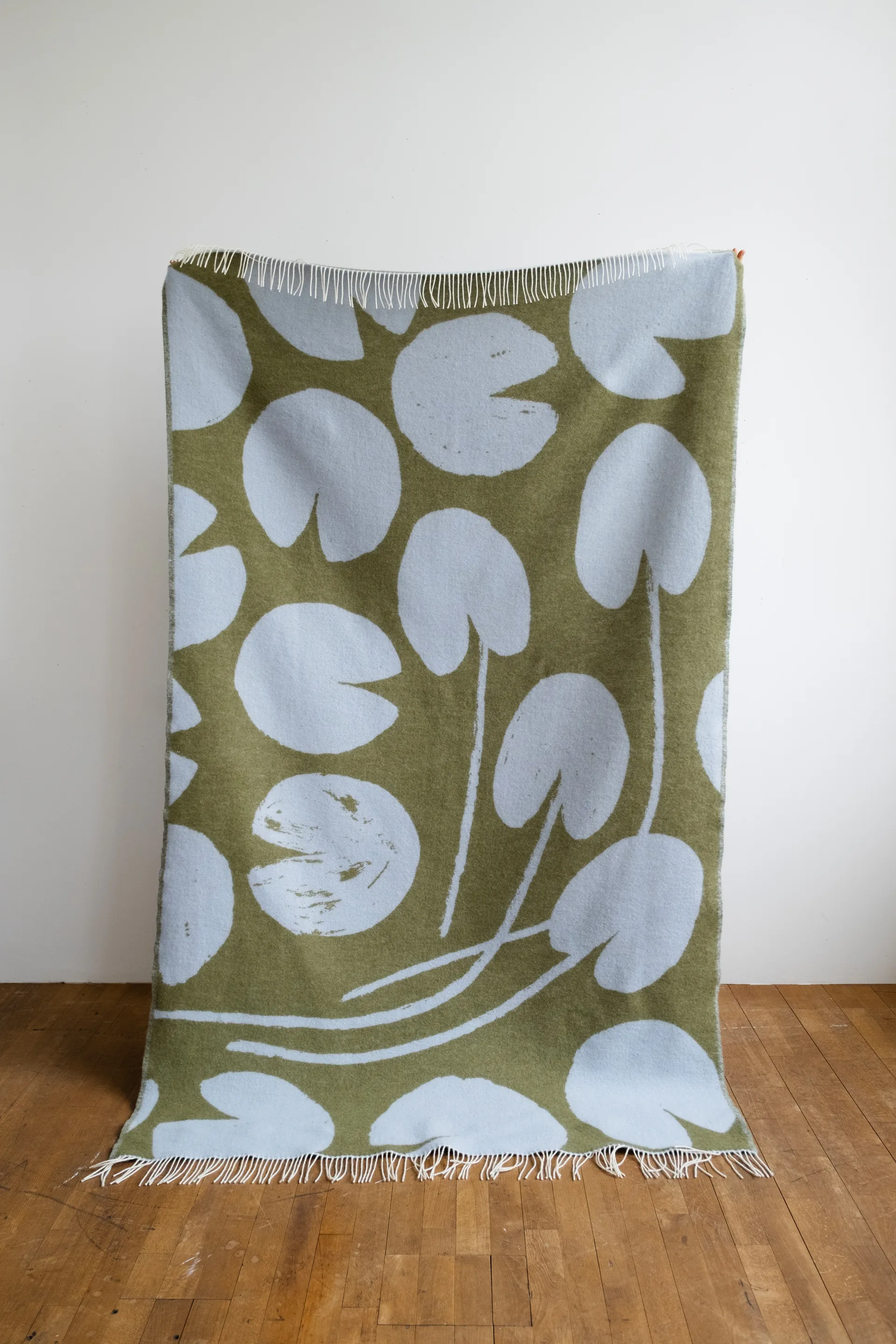Water lilies plaid 130x220 cm, Brown Fine Little Day