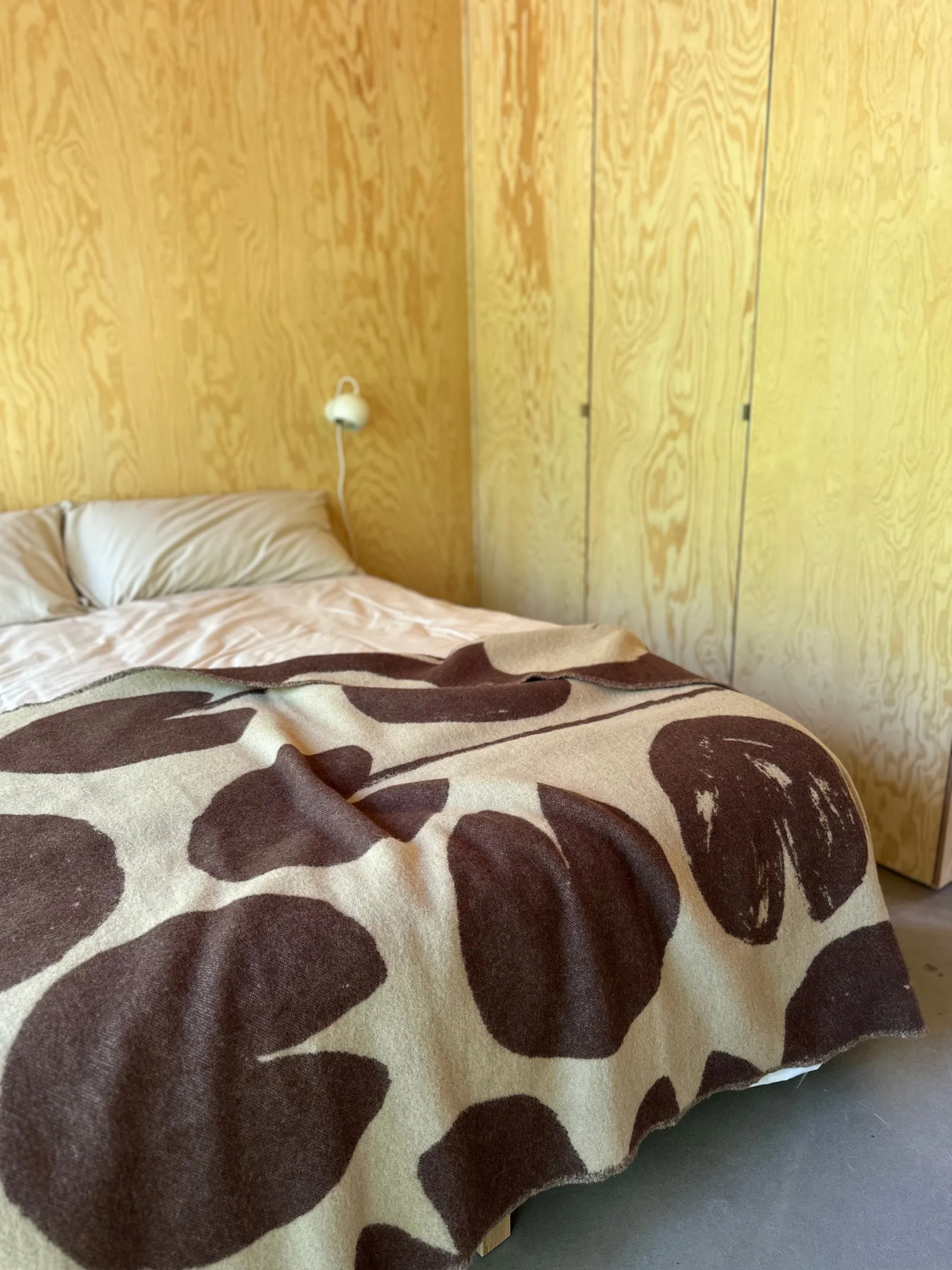 Water lilies plaid 130x220 cm, Brown Fine Little Day