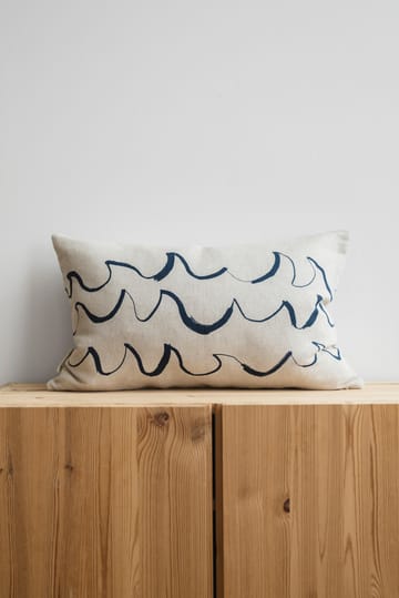 Wave kussenhoes 38x58 cm - Blauw - Fine Little Day