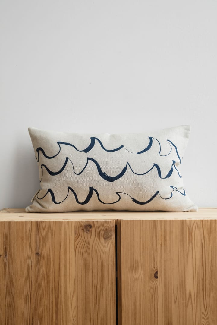 Wave kussenhoes 38x58 cm, Blauw Fine Little Day