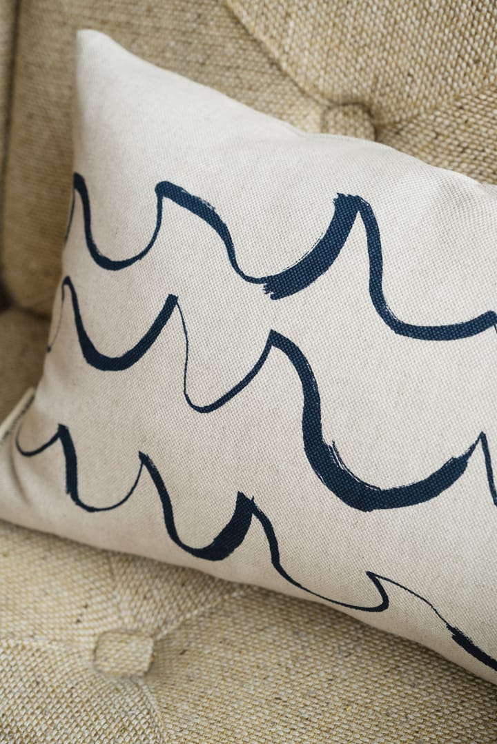 Wave kussenhoes 38x58 cm, Blauw Fine Little Day