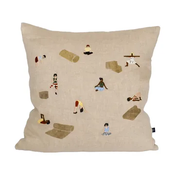 Yoga kussenhoes - Naturel, 45x45 cm - Fine Little Day