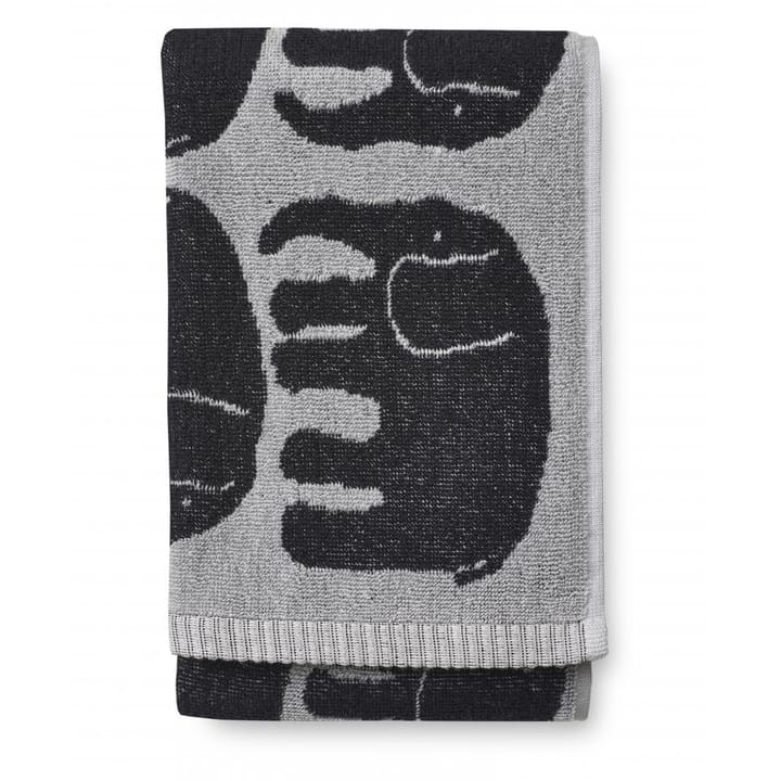 Elefantti handdoek 50x70 cm - Zwart-grijs - Finlayson