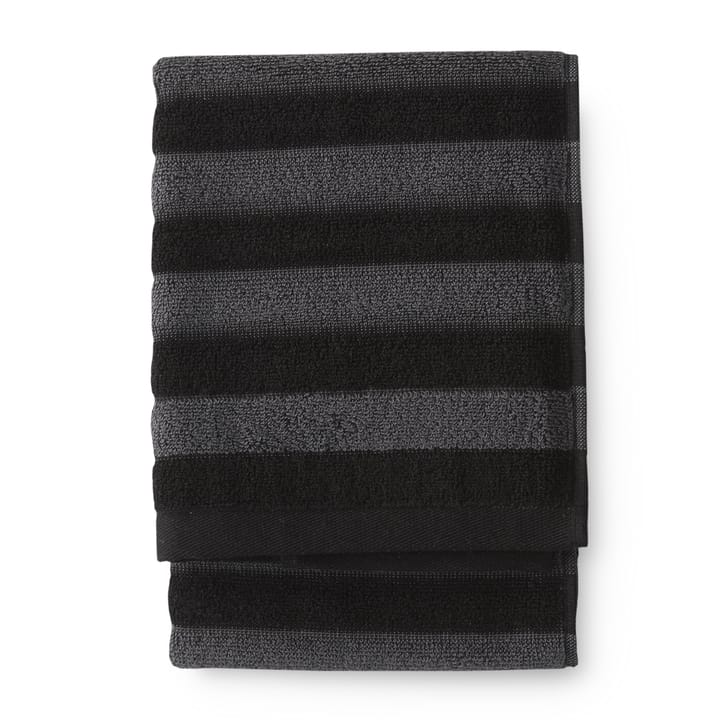 Reiluraita handdoek 50 x 70 cm. - grijs-zwart - Finlayson