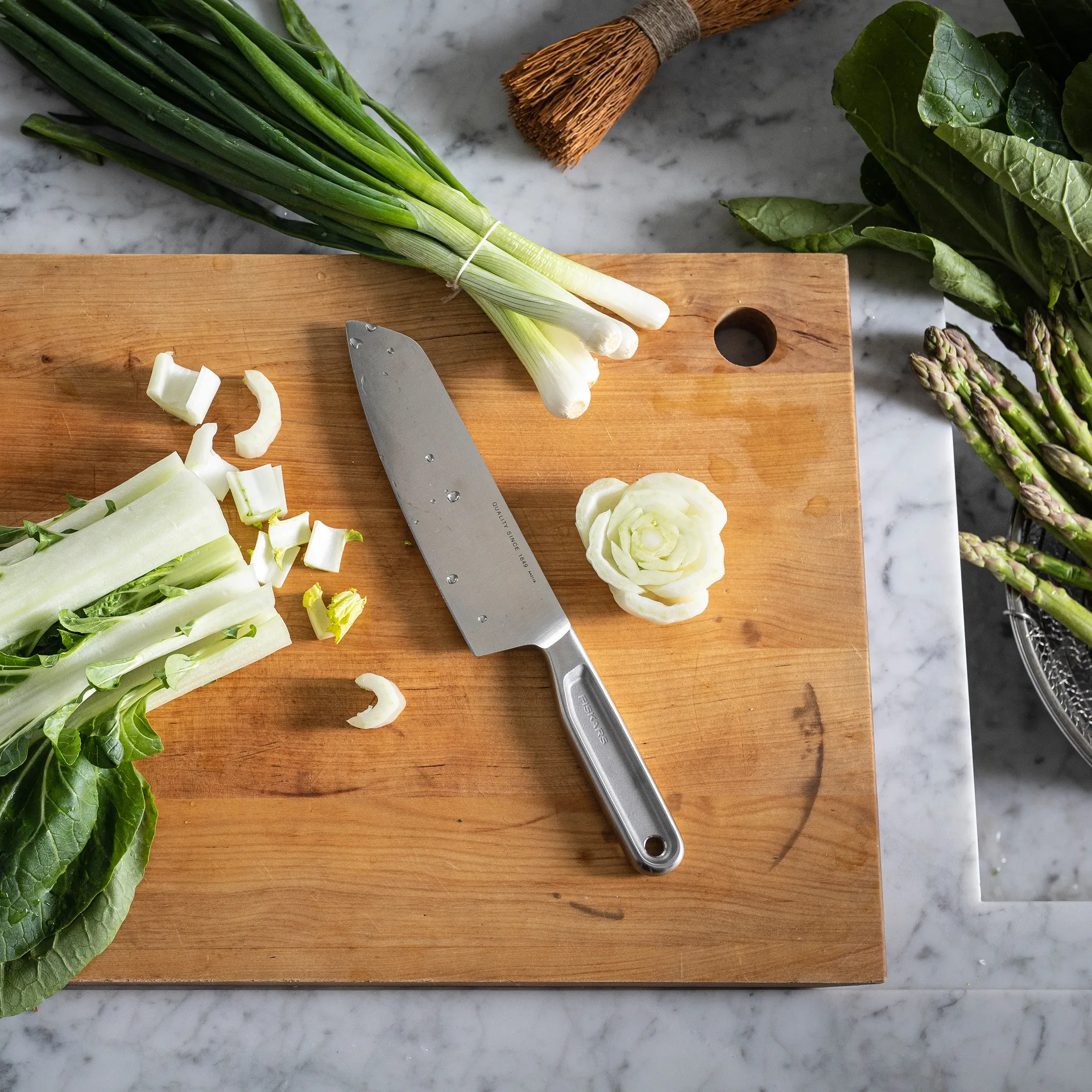 All Steel santokumes , 17 cm Fiskars