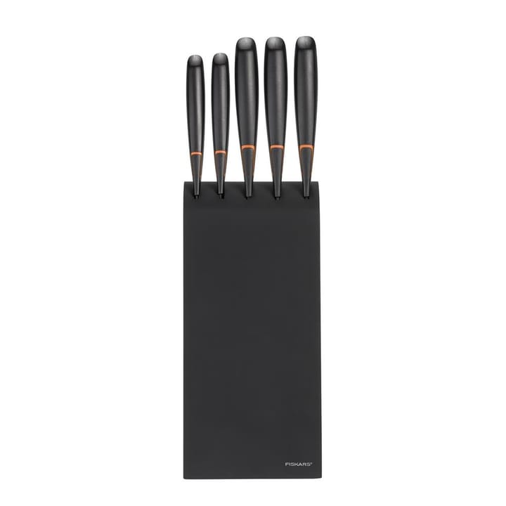 Edge messenblok met 5 messen, zwart Fiskars