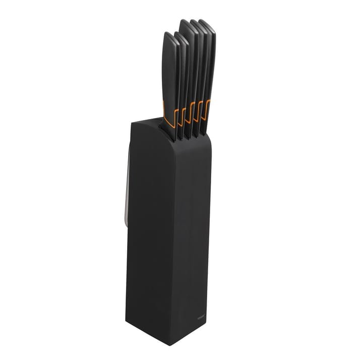 Edge messenblok met 5 messen, zwart Fiskars