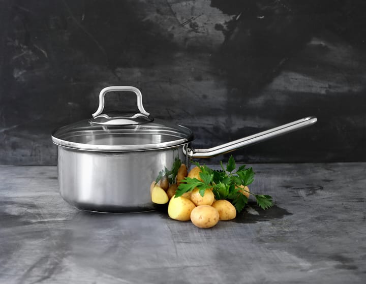 Fiskars braad- & steelpannenset met glazen deksels 3-delig, Roestvrij staal Fiskars