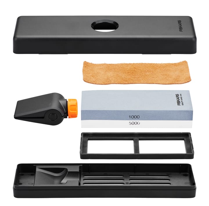 Fiskars slijpsteenset - Zwart-oranje - Fiskars