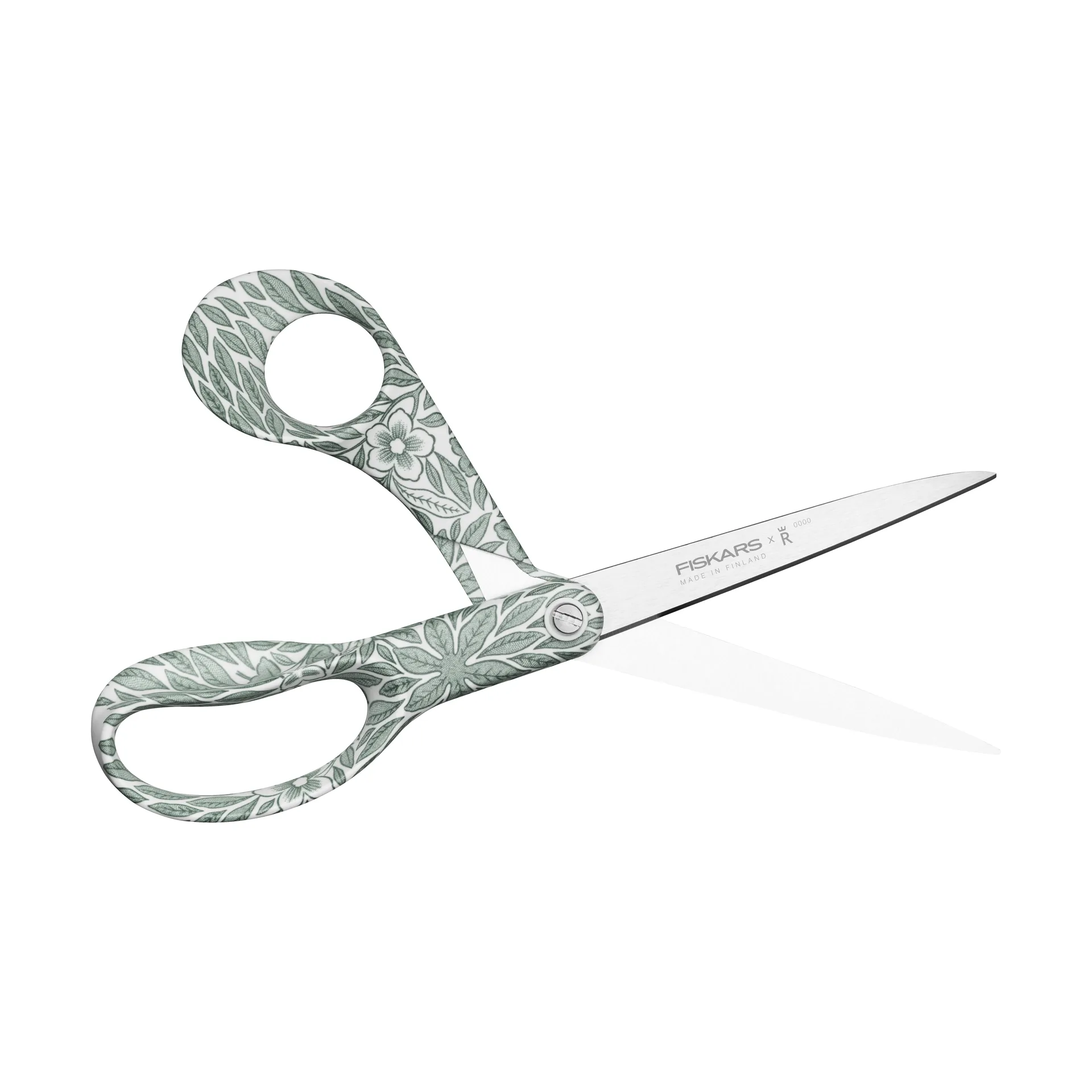 Fiskars x Rörstrand universaalschaar, Ostindia Floris groen, 21 cm Fiskars