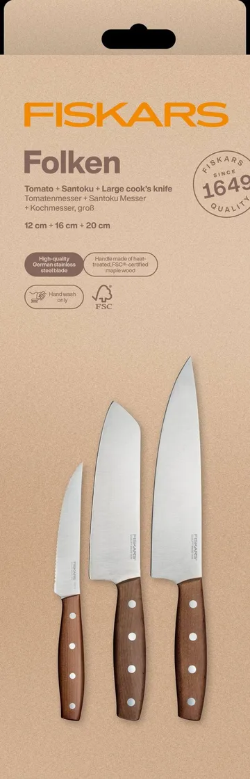 Folken messenset - 3-delig - Fiskars