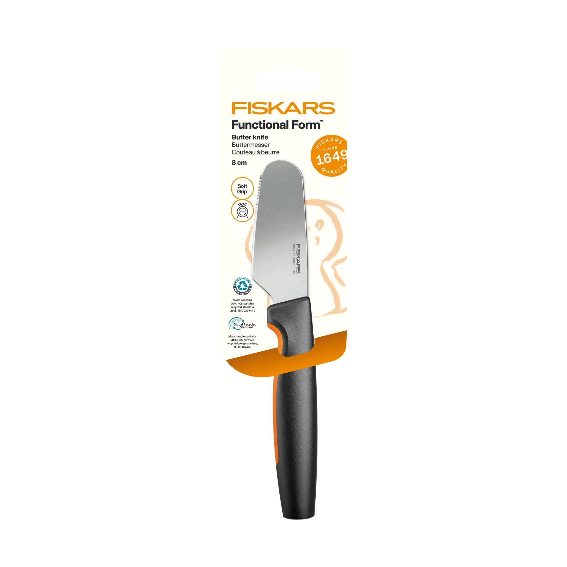 Functional Form botermes, Roestvrij staal Fiskars