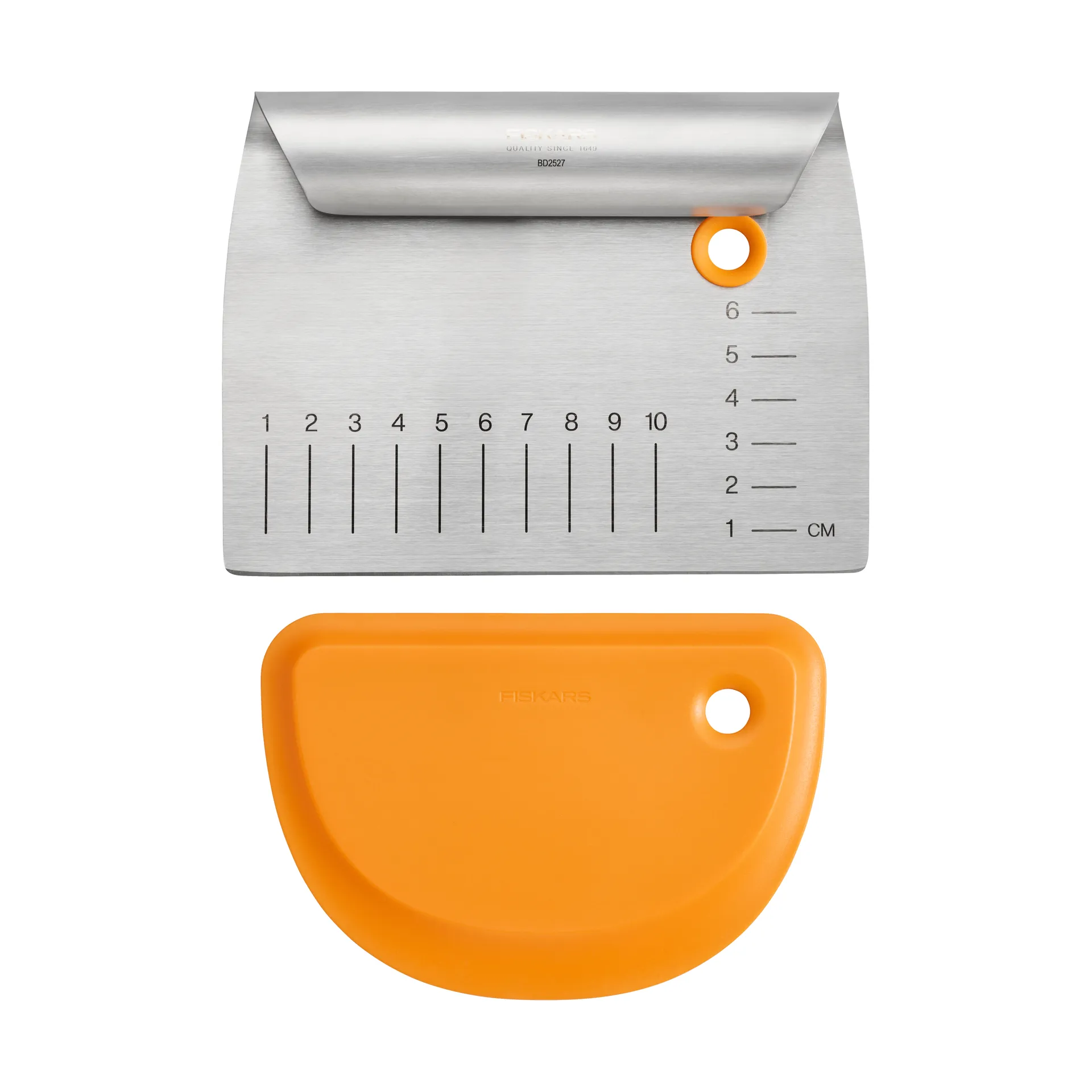 Functional Form deegschraper, Metaal-siliconen, 2 delen Fiskars