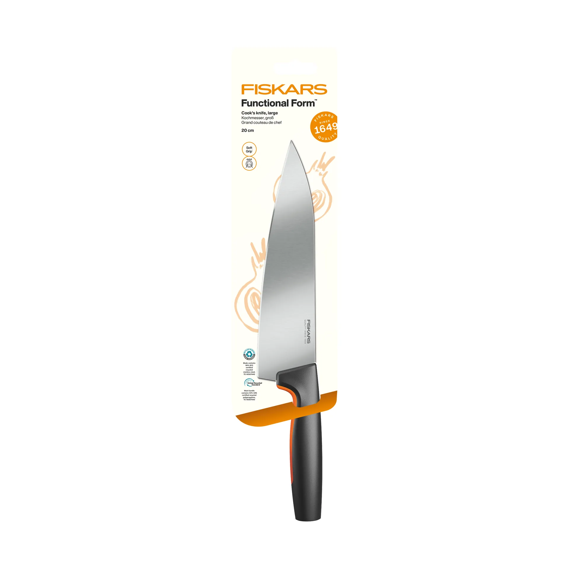 Functional Form koksmes, Groot, roestvrij staal Fiskars