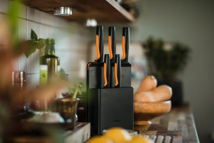 Functional Form messenblok van kunststof met 5 messen, 6-delig Fiskars