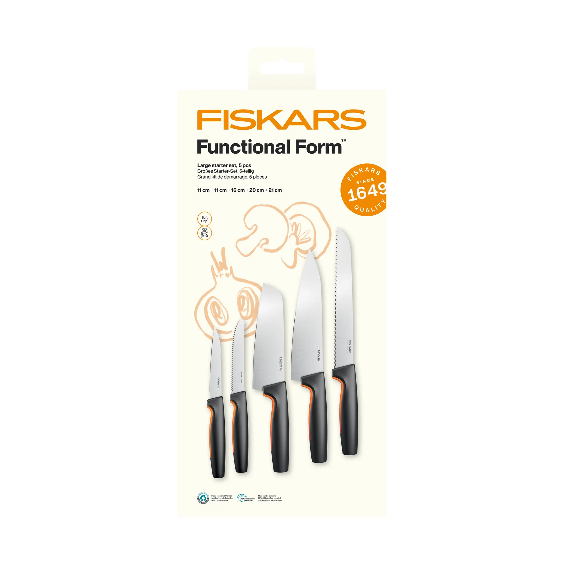 Functional Form messenset, groot Fiskars