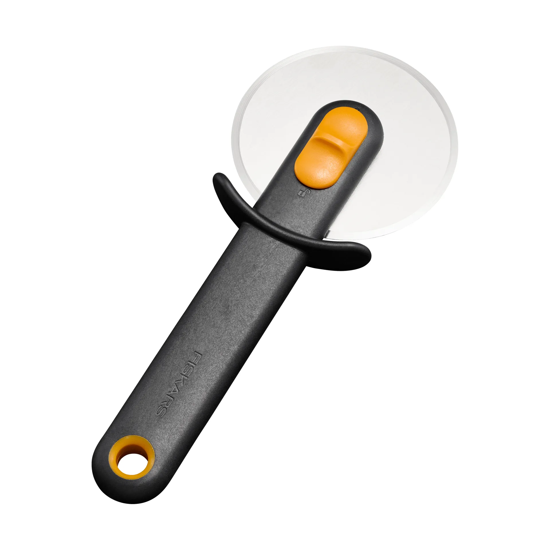 Functional Form pizzaroller, Zwart, met bladbescherming Fiskars