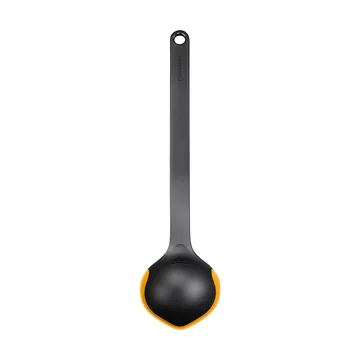 Functional Form soeplepel - Zwart-oranje, 36,2 cm - Fiskars