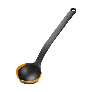 Functional Form soeplepel - Zwart-oranje, 36,2 cm - Fiskars