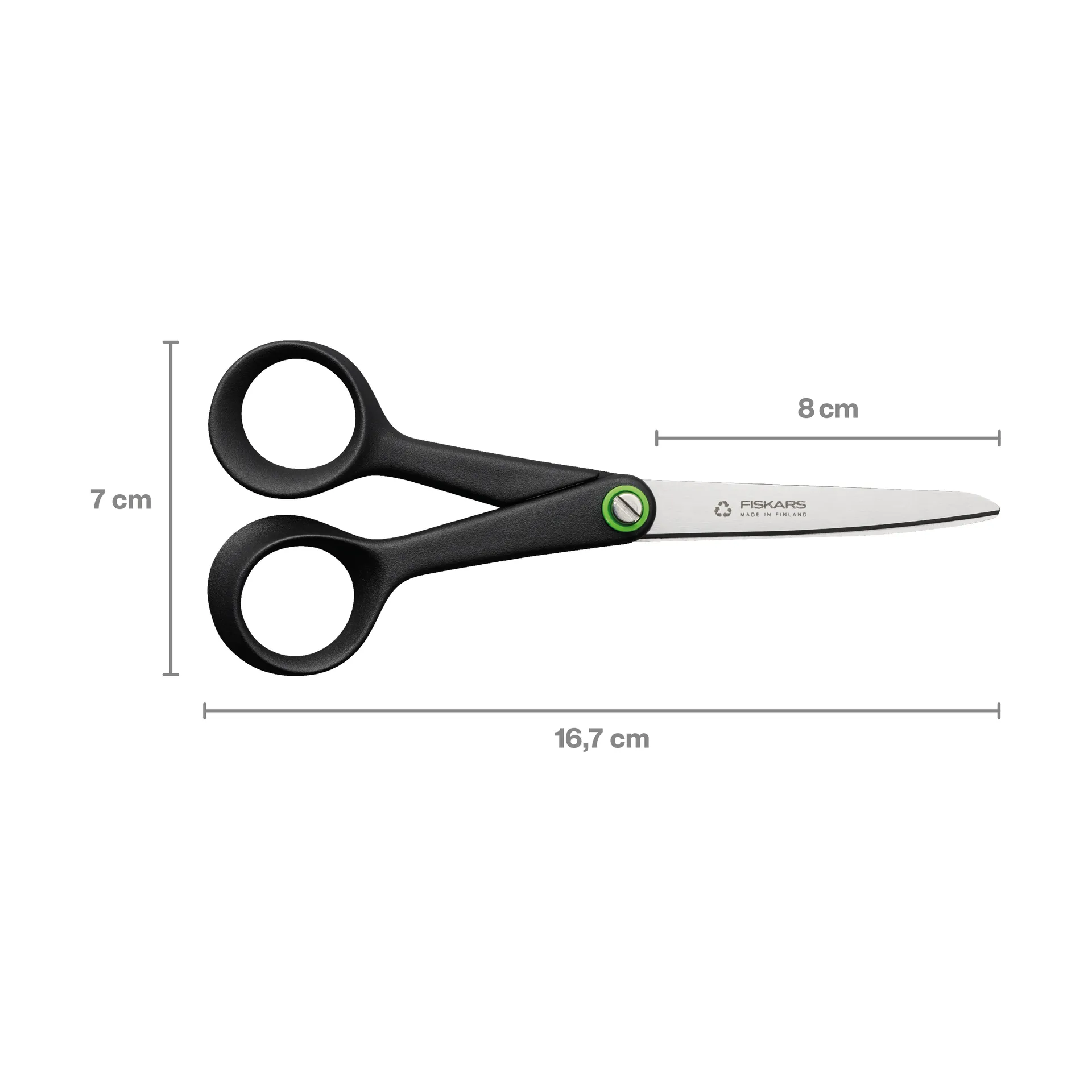 Functional Form universele schaar 17 cm, Zwart Fiskars