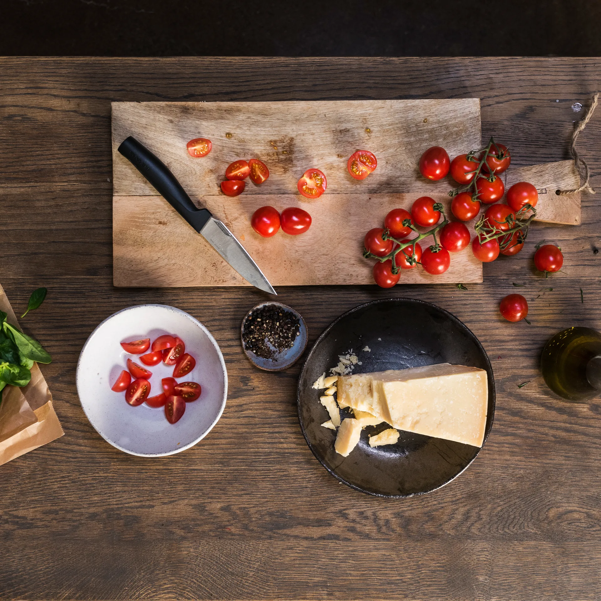 Hard Edge messenset koksmes en groentemes, 2-delig Fiskars