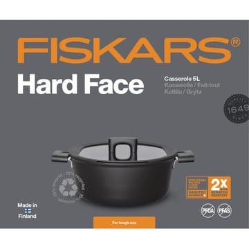 Hard Face braadpan met deksel - 5 L - Fiskars