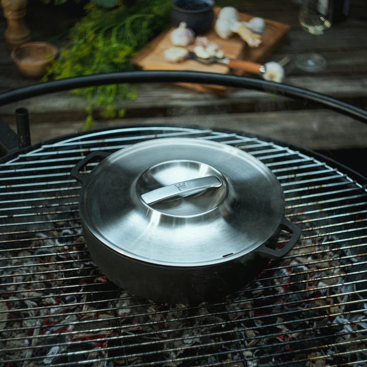 Norden Grill Chef braadpan gietijzer-roestvrij staal, Ø30 cm Fiskars