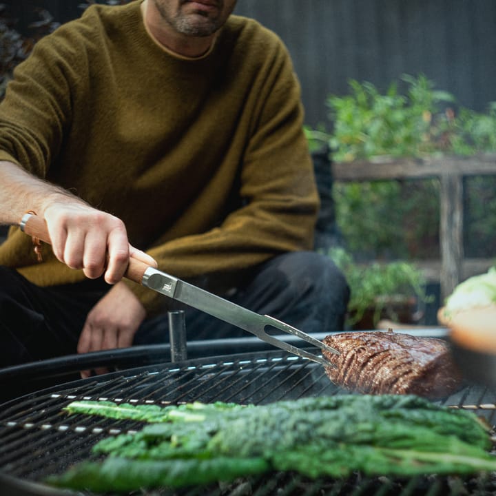 Norden grillvork, Roestvrij staal-berkenhout Fiskars