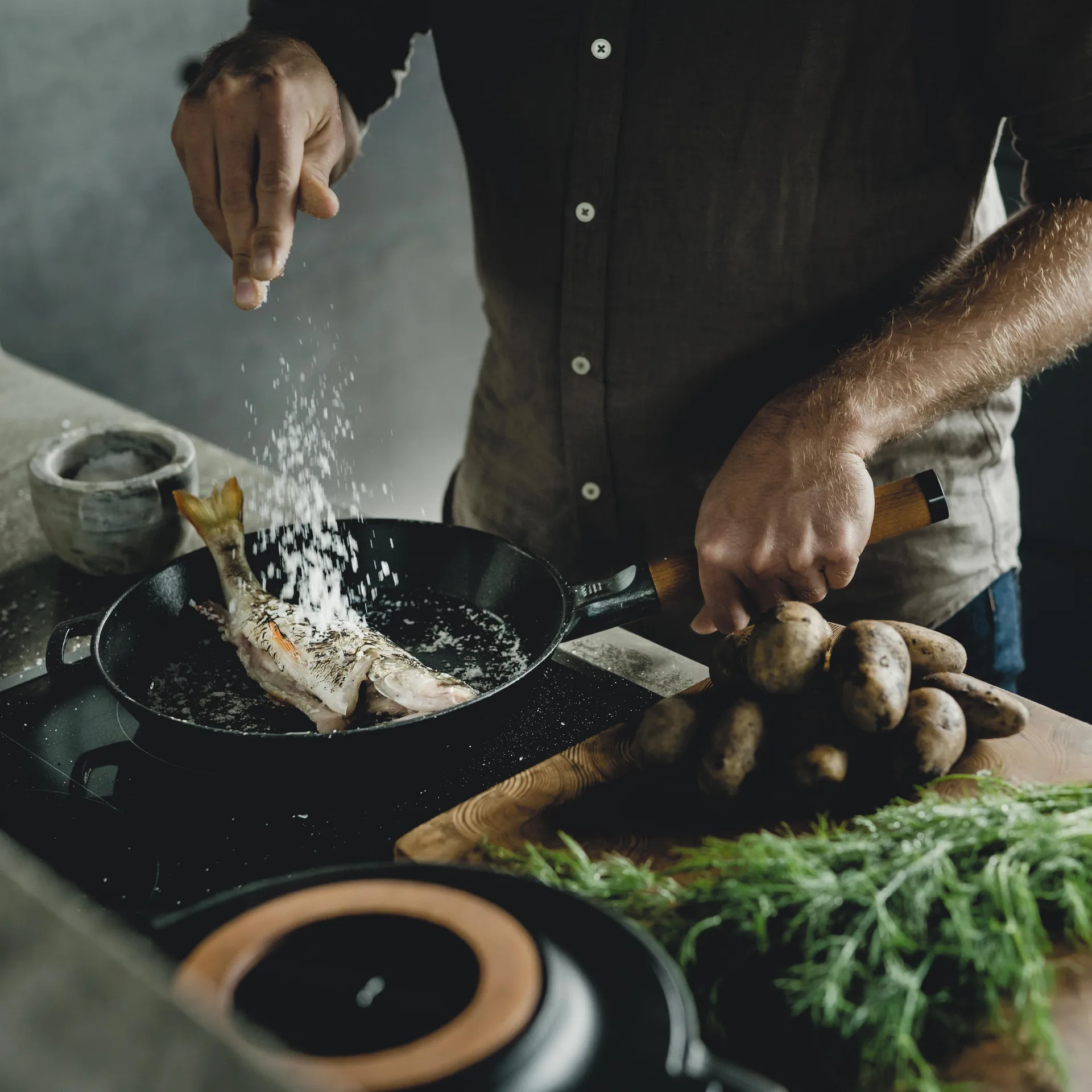 Norden koekenpan gietijzer, 26 cm. Fiskars