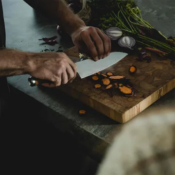 Norden koksmes + groentemes messenset 2-delig - Roestvrij staal-berken - Fiskars