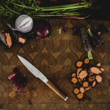 Norden koksmes + groentemes messenset 2-delig - Roestvrij staal-berken - Fiskars