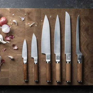 Norden koksmes + groentemes messenset 2-delig - Roestvrij staal-berken - Fiskars