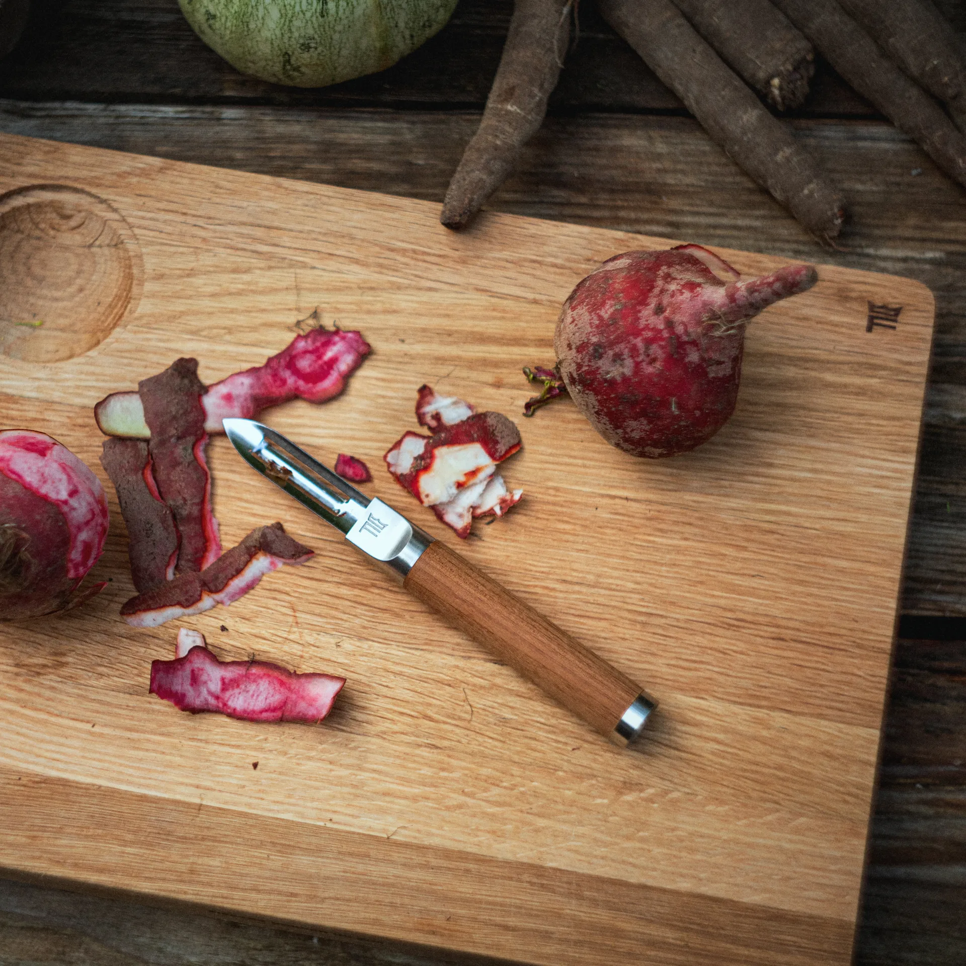 Norden snijplank eikenhout, Groot Fiskars