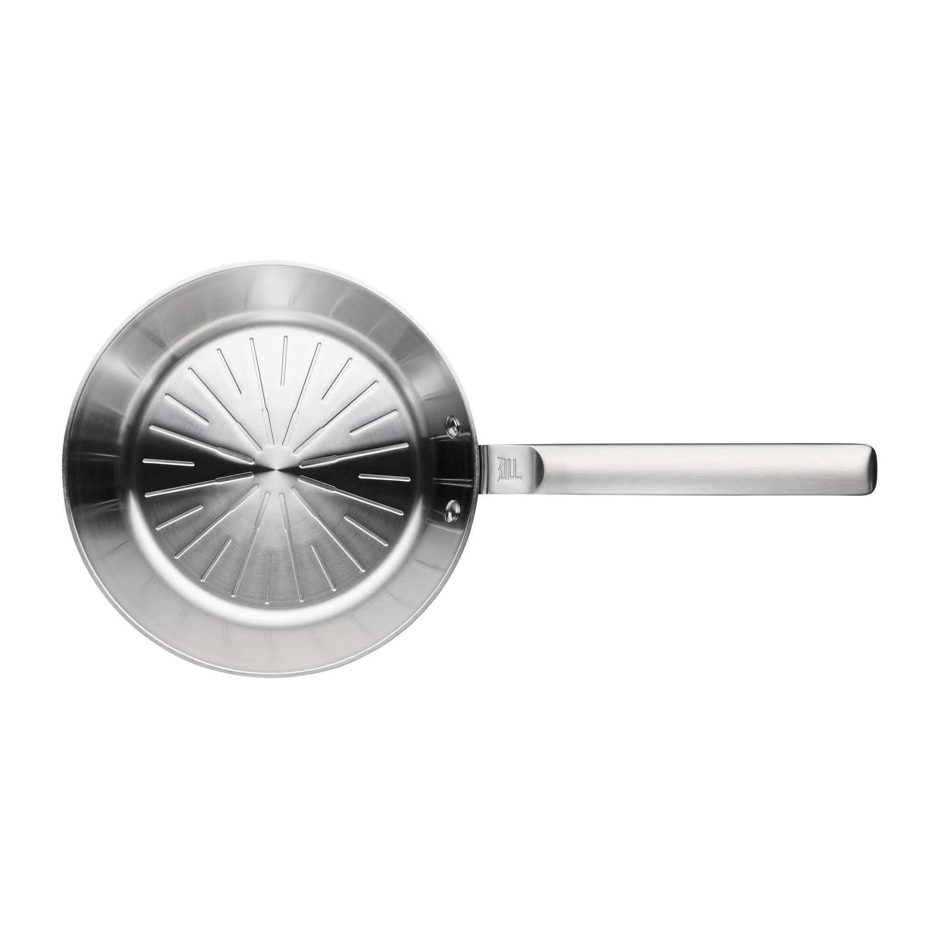 Norden Steel koekenpan roestvrij staal ongecoat, Ø24 cm Fiskars