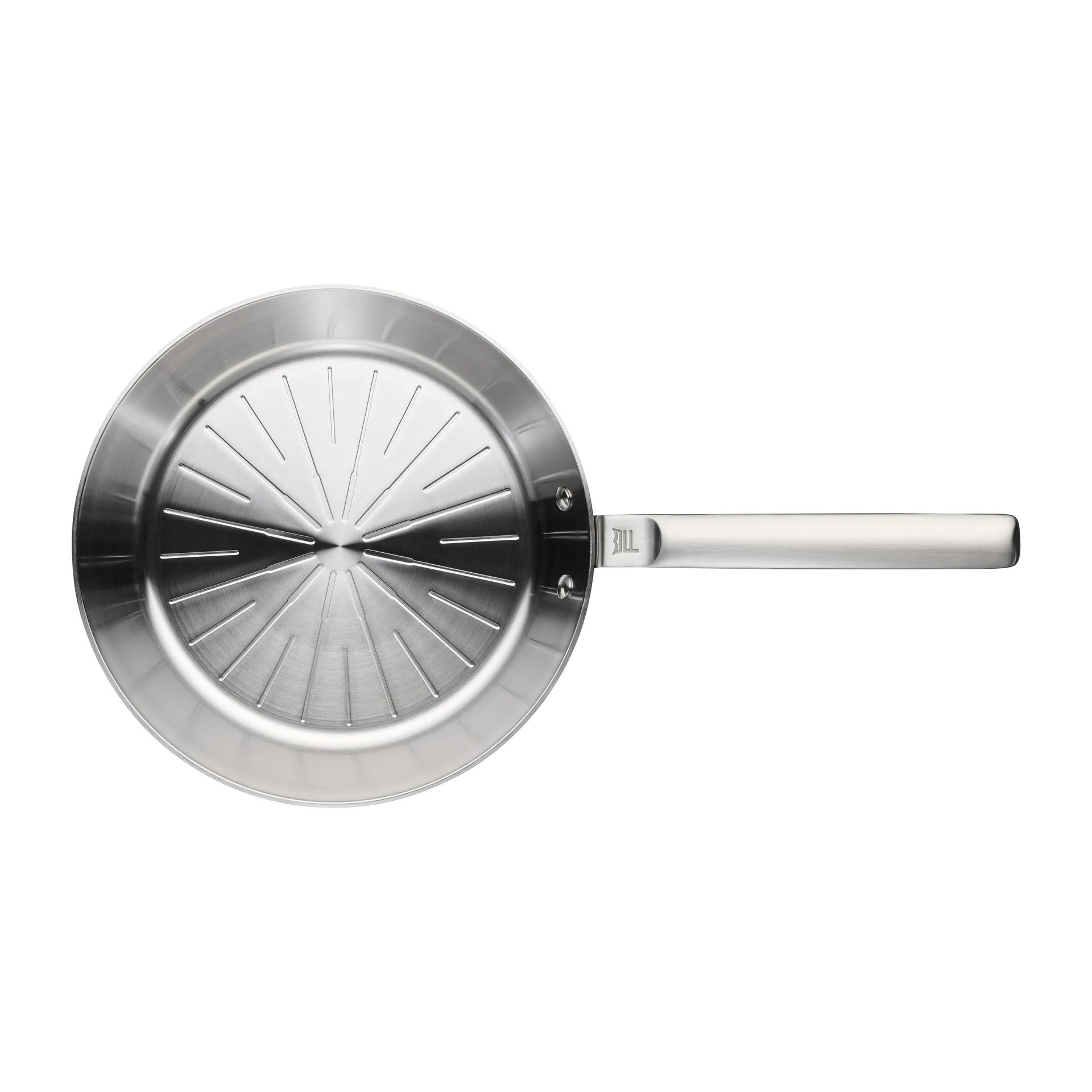 Norden Steel koekenpan roestvrij staal ongecoat, Ø28 cm Fiskars