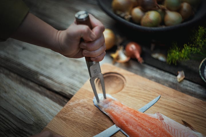 Norden visvork, Roestvrij staal-berkenhout Fiskars