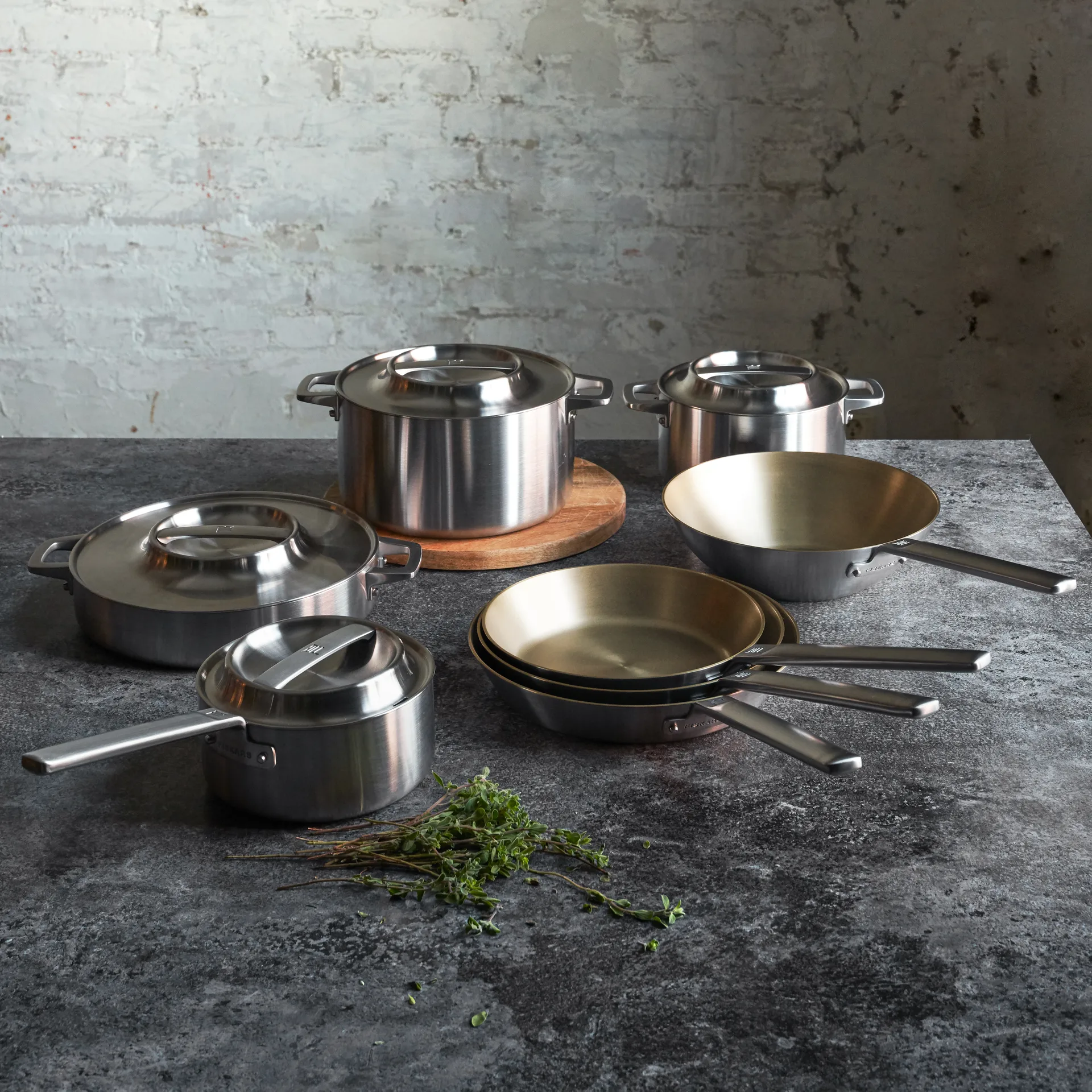 Norden wokpan roestvrij staal, 28 cm Fiskars