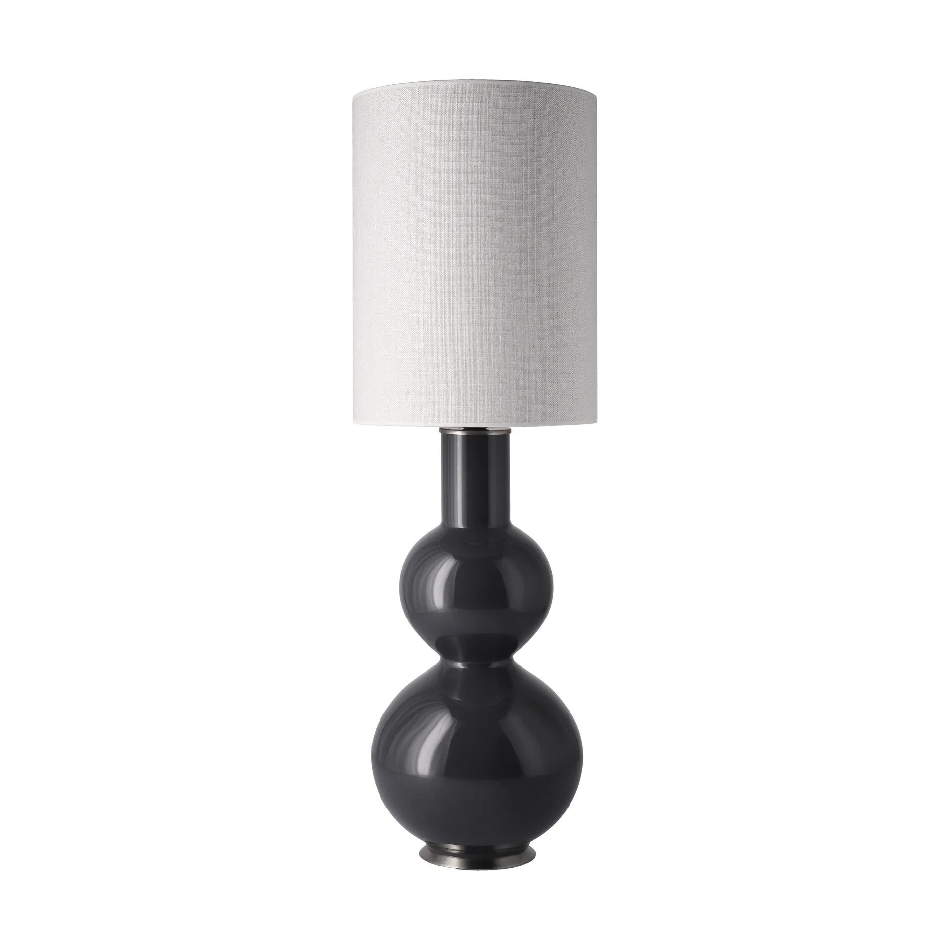 Augusta tafellamp grijze lampvoet, Babel Beige L Flavia Lamps