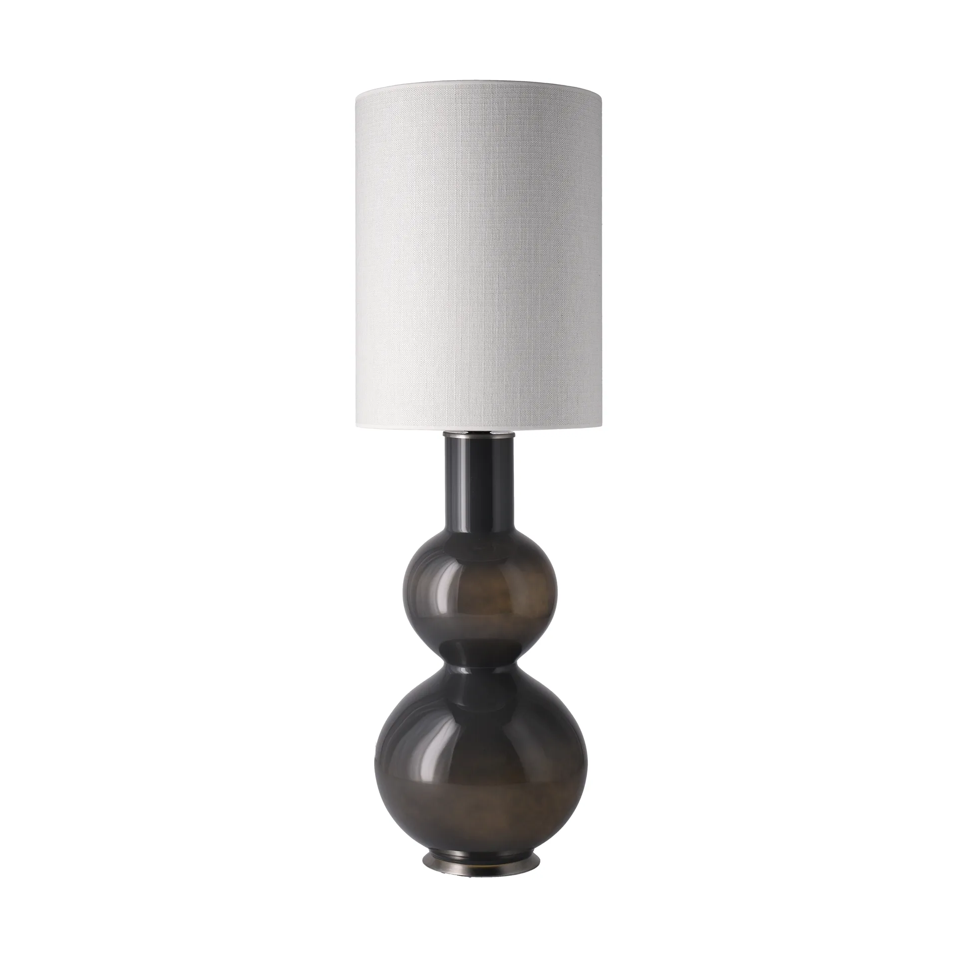 Augusta tafellamp grijze lampvoet, Babel Beige L Flavia Lamps