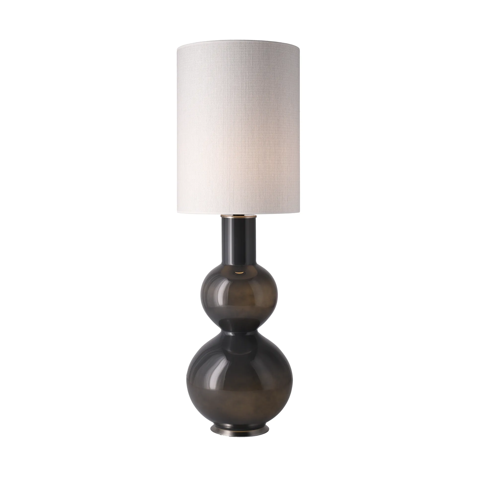 Augusta tafellamp grijze lampvoet, Babel Beige L Flavia Lamps